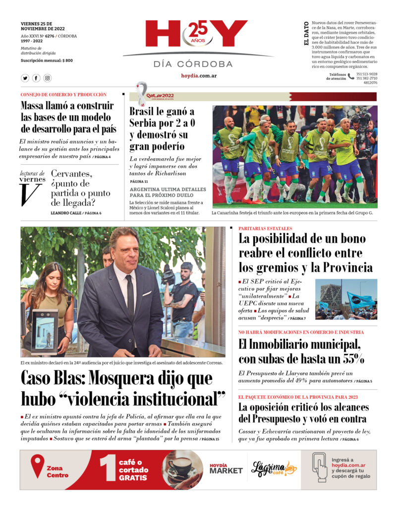 Portada 25.11.2022 Portada 25.11.2022