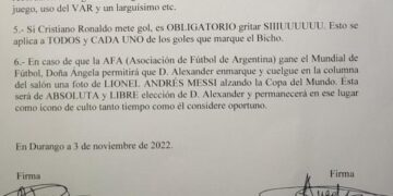 Le hizo firmar un polémico acuerdo “legal” a su novia para poder ver el mundial tranquilo
