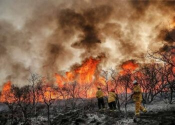Continúan los incendios forestales en Traslasierra y son cuatro las provincias con focos activos