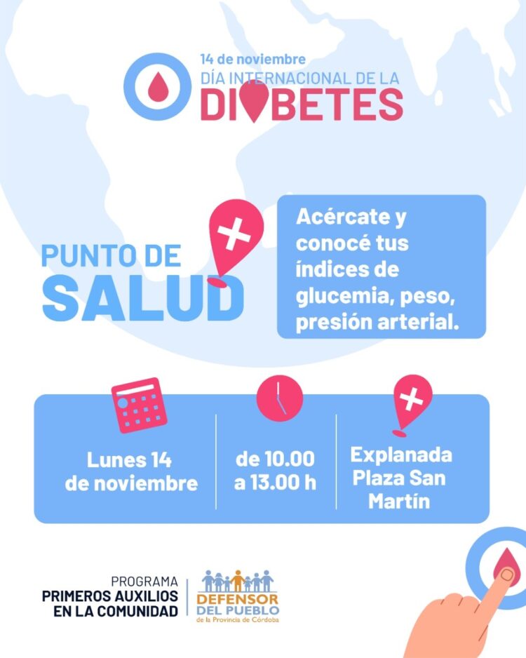 La Defensoría del Pueblo impulsa acciones por el Día Mundial de la Diabetes