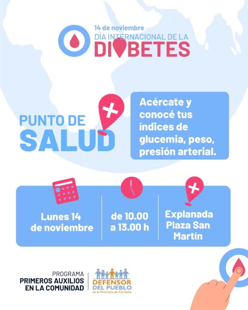 La Defensoría del Pueblo impulsa acciones por el Día Mundial de la Diabetes