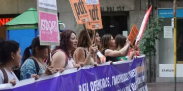 Marcharon contra la violencia machista