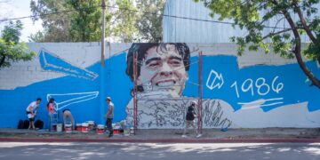 Murales de Maradona, Messi y Kempes