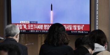 Corea del Norte disparó un misil