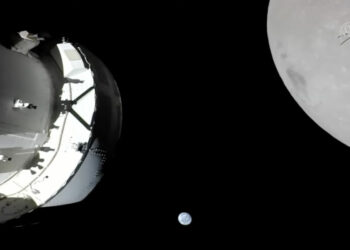La nave de la misión Artemis I completó su primer sobrevuelo lunar