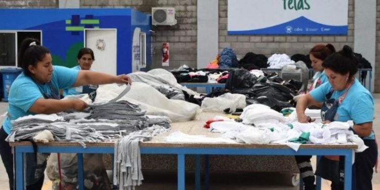La Municipalidad juntó 10.000 kilos de telas para reciclar