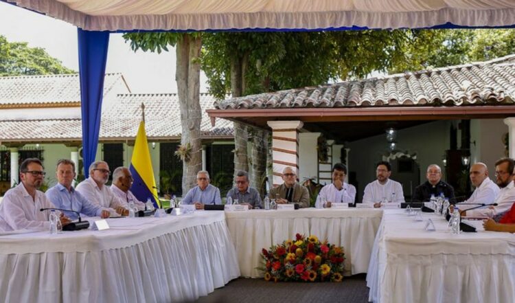 Las partes se reunieron en Venezuela, país garante en el proceso de diálogo.