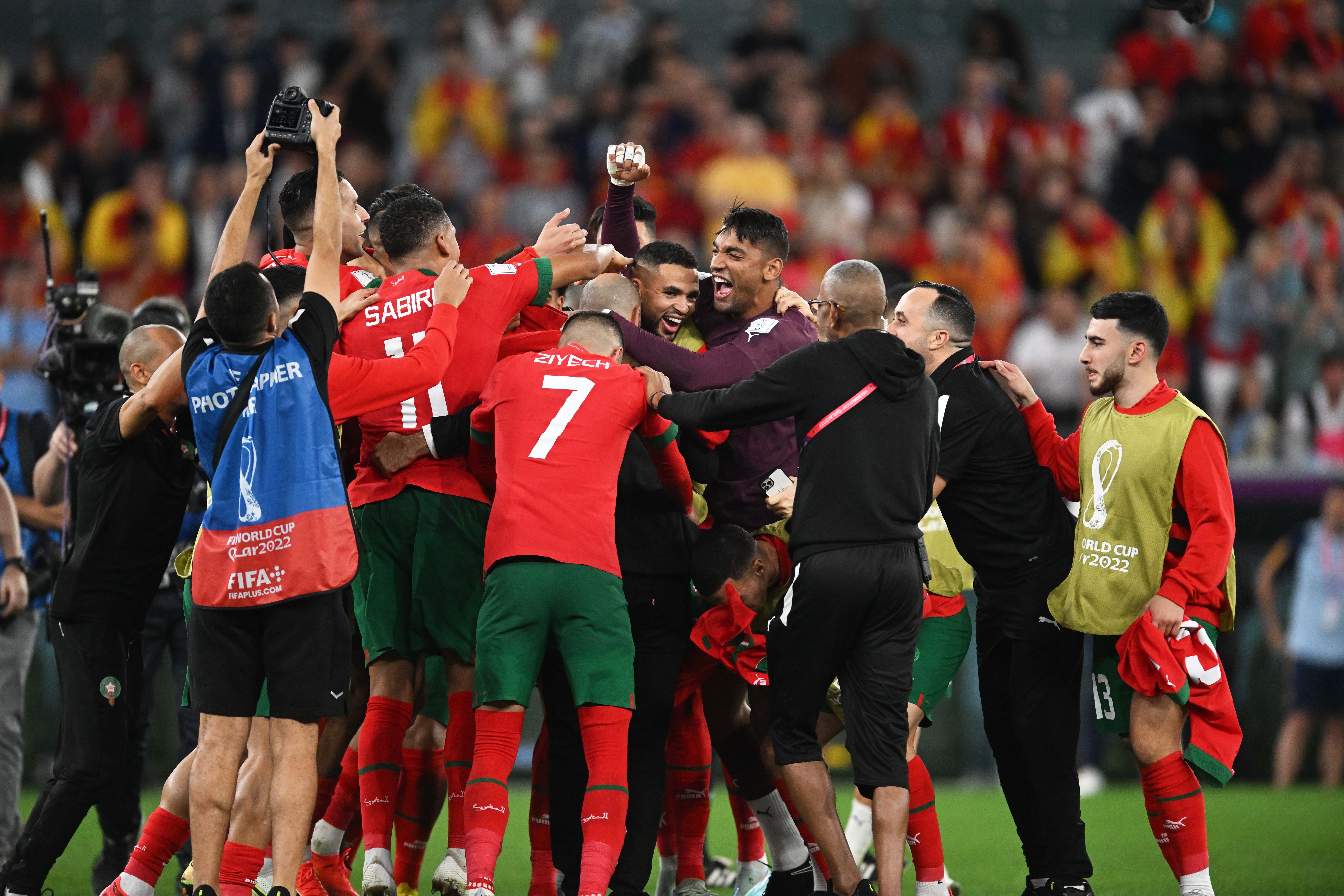 Marruecos eliminó a España y hace historia con su pase a cuartos de final