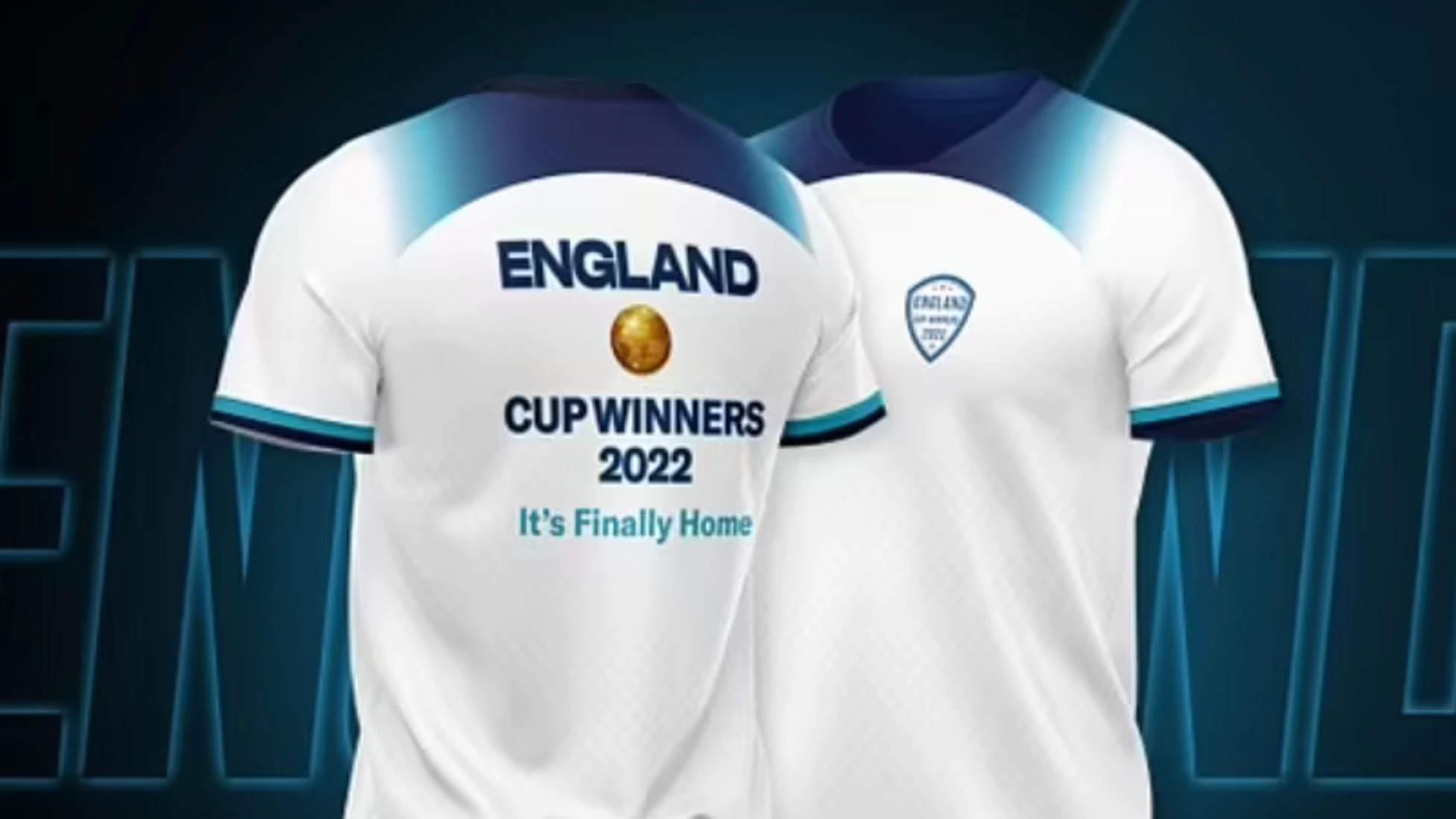 Un empresario inglés compró 18.000 camisetas con la inscripción "Inglaterra campeón"