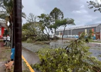 Fuerte temporal voló una casa y hay evacuados