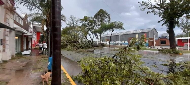 Fuerte temporal voló una casa y hay evacuados