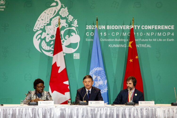 Rueda de prensa de los dirigentes de la COP15. FOTO: Julio César Rivas