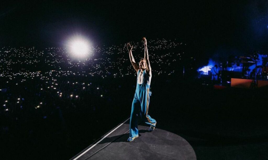 Harry Styles celebró la victoria de Argentina en la previa de su show