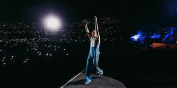 Harry Styles celebró la victoria de Argentina en la previa de su show