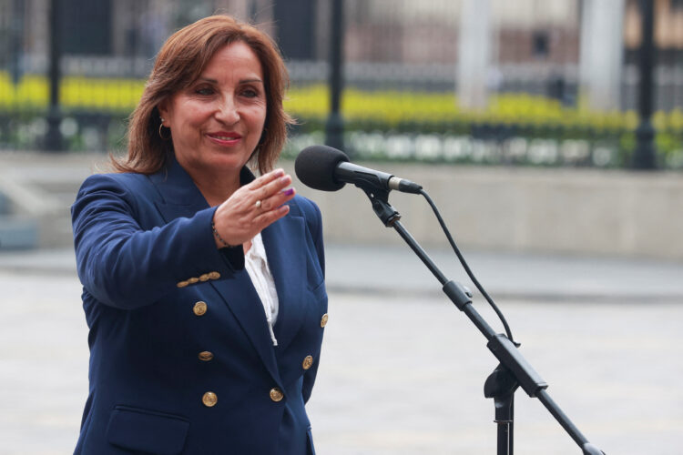 Dina Boluarte, presidenta peruana.