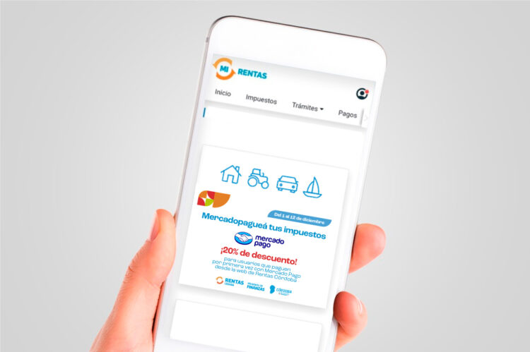 El pago de Rentas tendrá un beneficio del 20% de descuento si es con Mercado Pago
