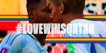Futbolistas se besan en partidos virtuales como reclamo a las políticas discriminatorias de Qatar