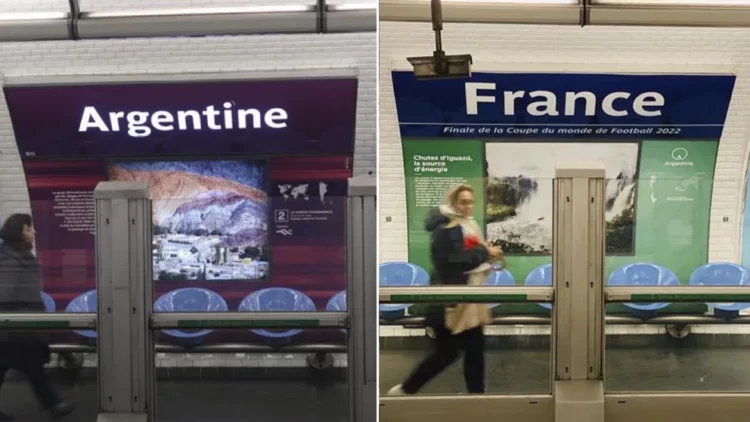 París le cambió el nombre a la estación Argentina de subte y le pusieron Francia por la final