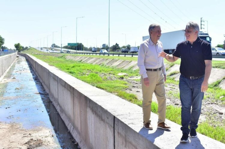 Se inauguró un nuevo canal pluvial en zona sur para evitar inundaciones