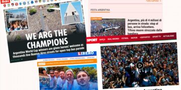 «Fiesta, locura y delirio»: así reflejaron los portales del mundo un nuevo festejo argentino