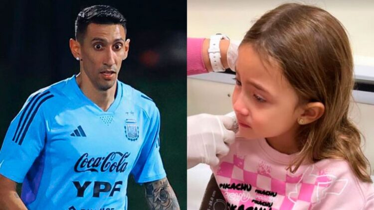 La hija de Ángel Di María tuvo que ser atendida de urgencia en un hospital de Qatar