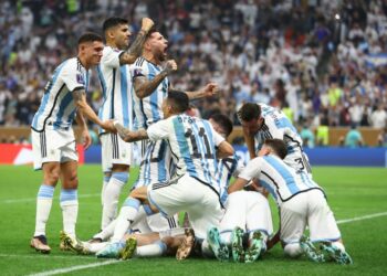 Fernández, Schiaretti y dirigentes políticos celebraron la victoria argentina