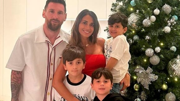 La Navidad más feliz de Leo Messi y los campeones del mundo