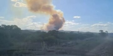 Incendio y explosiones en Los Molinos