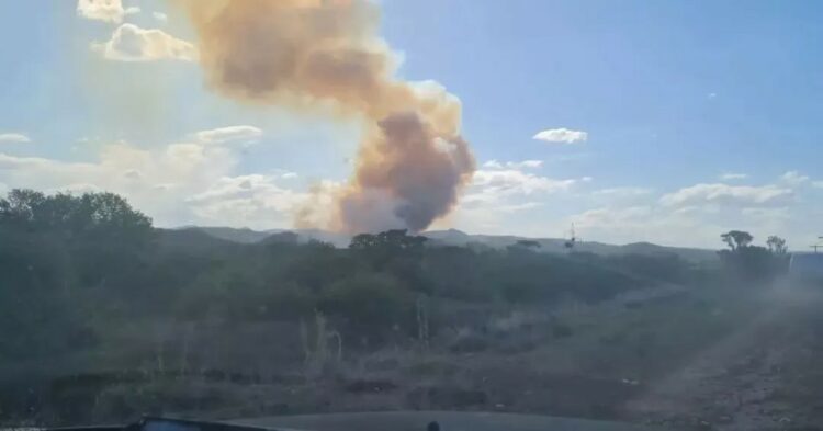 Incendio y explosiones en Los Molinos