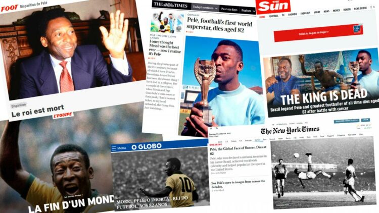 La prensa mundial lamenta la muerte de Pelé