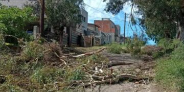 Grandes destrozos en Malagueño por la tormenta de anoche