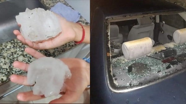 El fuerte temporal de Villa Mercedes dejó como saldo un muerto, heridos y varios autos destrozados