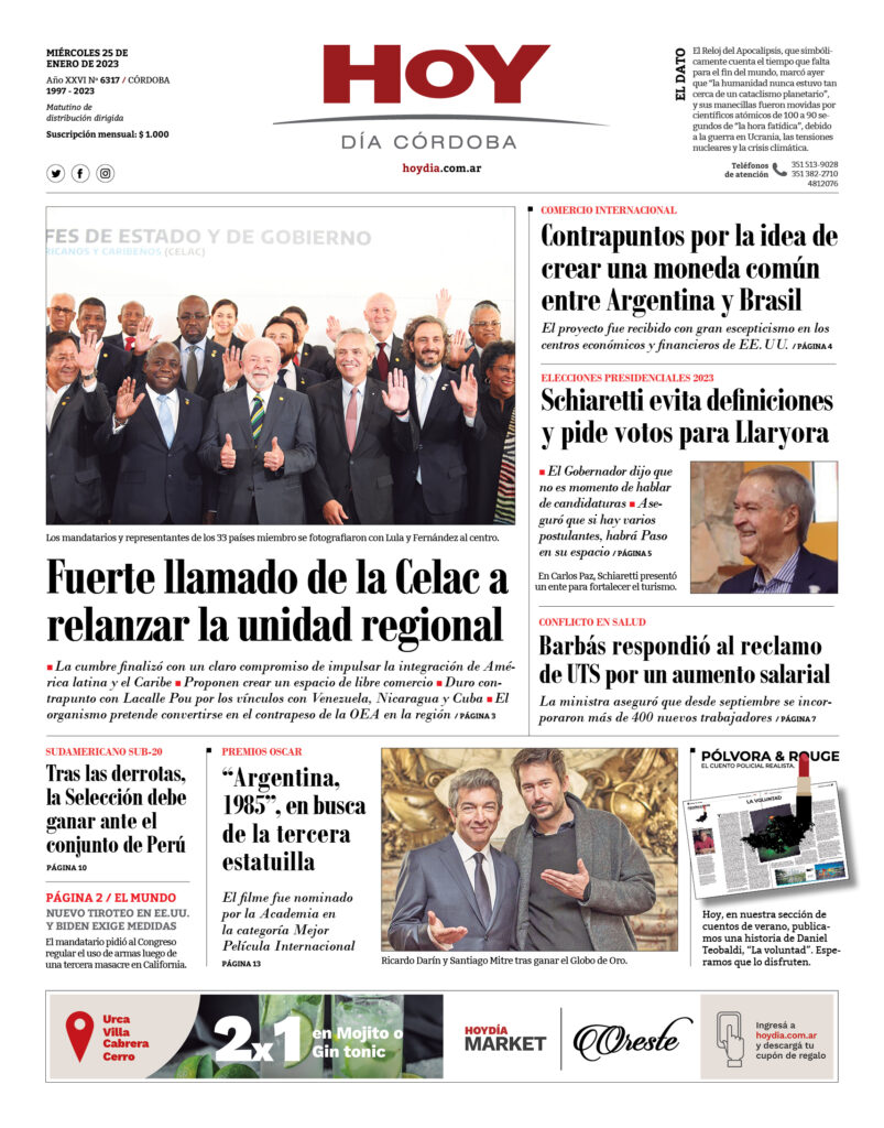 Portada 25.01.2023 Portada 25.01.2023