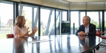 Schiaretti recibió a Mónica Fein, la presidenta del Partido Socialista de Argentina