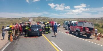 Impactante choque frontal