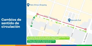 Por 40 días, habrá un corte de tránsito y desvíos en la zona del Mercado Sud