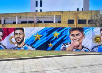 Dos murales retratan a los cuatro cordobeses campeones del mundo