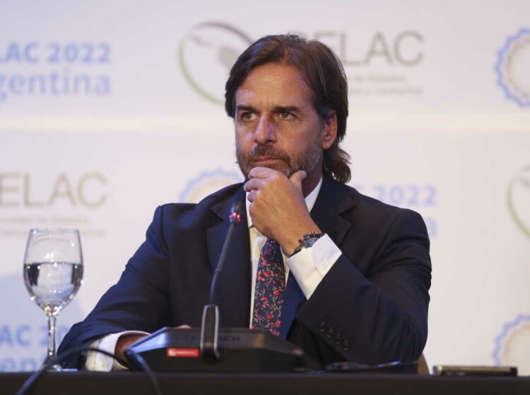 El mandatario de Uruguay durante su exposición en la cumbre regional.