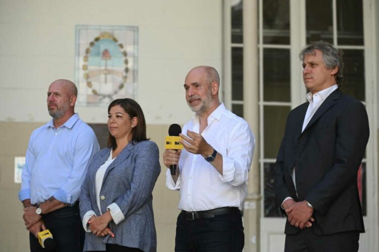 El jefe de Gobierno porteño, Horacio Rodríguez Larreta, habló ayer en nombre de la coalición opositora.