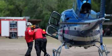 Con helicóptero de por medio, socorrieron a un trabajador que se descompensó en el Cerro Champaquí