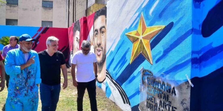Dos murales retratan a los cuatro cordobeses campeones del mundo