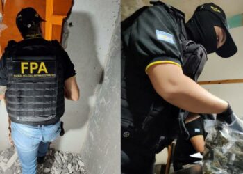 Le descubrieron un invernadero de droga escondido detrás de su heladera