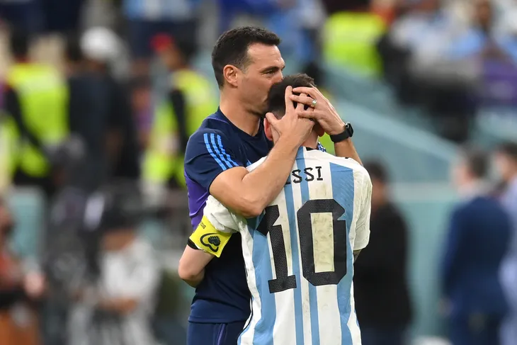 Scaloni: "no hacía falta que Messi gane un Mundial para ser uno de los grandes"