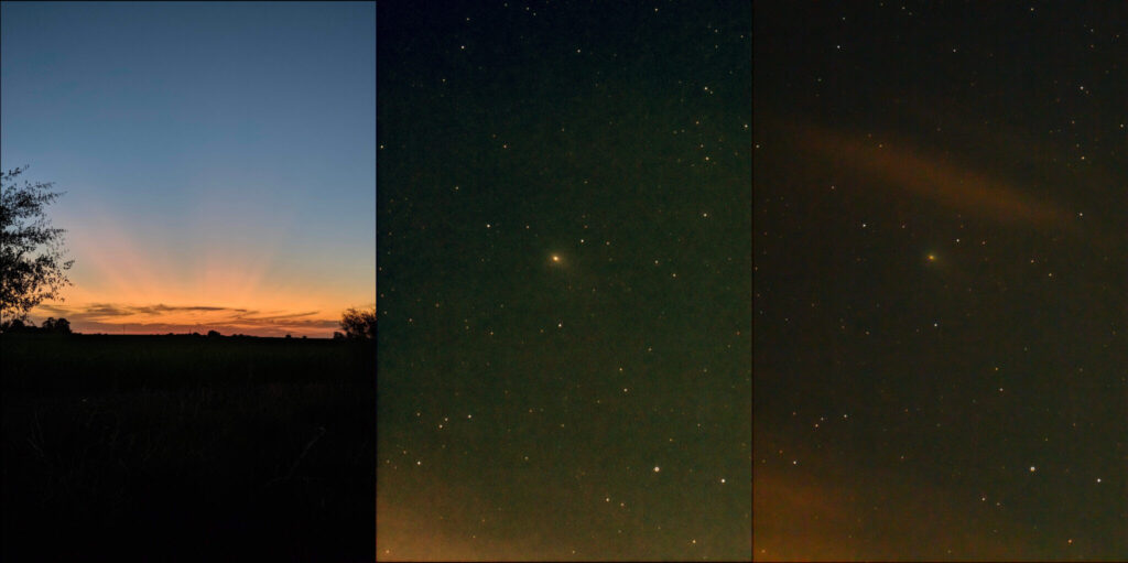Astrónomos platenses registraron la primera imagen del "cometa verde" en el cielo argentino