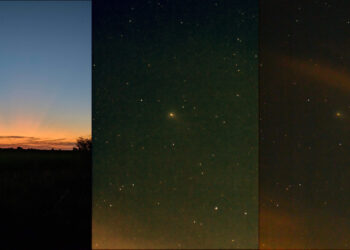 Astrónomos platenses registraron la primera imagen del «cometa verde» en el cielo argentino