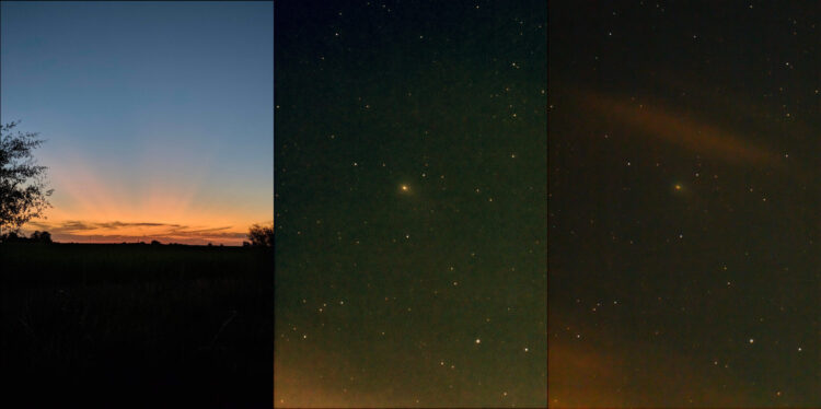 Astrónomos platenses registraron la primera imagen del "cometa verde" en el cielo argentino