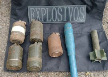 Encontraron municiones de guerra en la vía pública de La Calera