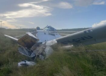 Se estrelló una avioneta en Achiras y el piloto se salvó de milagro