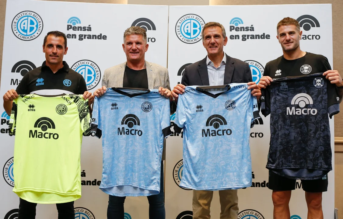 Belgrano presentó la camiseta con el nuevo sponsor principal