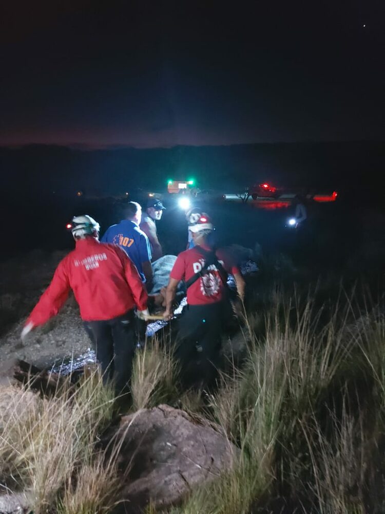 Rescataron a una turista que se accidentó en un arroyo cercano a las Altas Cumbres